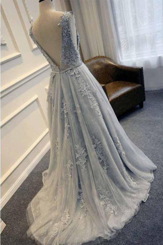 Vestidos de fiesta largos, económicos, sexys, con apliques en forma de A, de noche y formales para mujer 