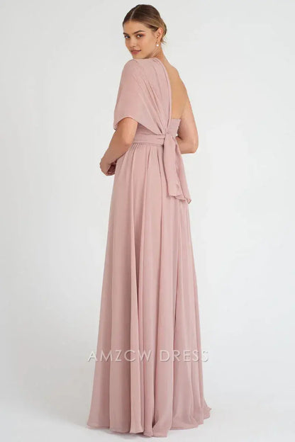 Amzcw Elegante y sofisticado vestido de gasa ruborizado sin tirantes, escote corazón, cintura alta, fluido, largo maxi, vestidos formales 