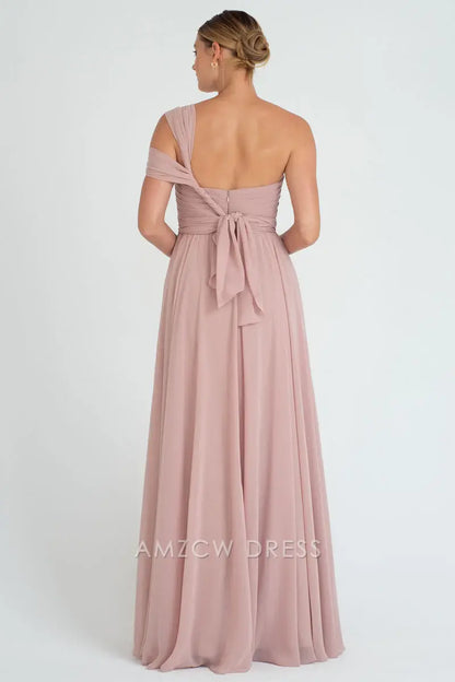 Amzcw Elegante y sofisticado vestido de gasa ruborizado sin tirantes, escote corazón, cintura alta, fluido, largo maxi, vestidos formales 