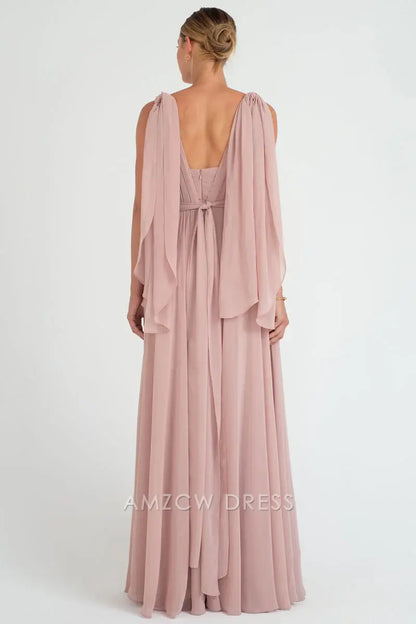 Amzcw Elegante y sofisticado vestido de gasa ruborizado sin tirantes, escote corazón, cintura alta, fluido, largo maxi, vestidos formales 