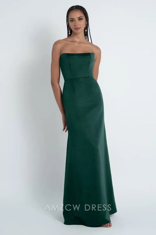 Amzcw Elegant Strapless Textured Gown: Sleek Sophistication formal wear dresses