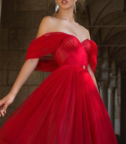 A Line Pink Off The Shoulder Homecoming Dresses