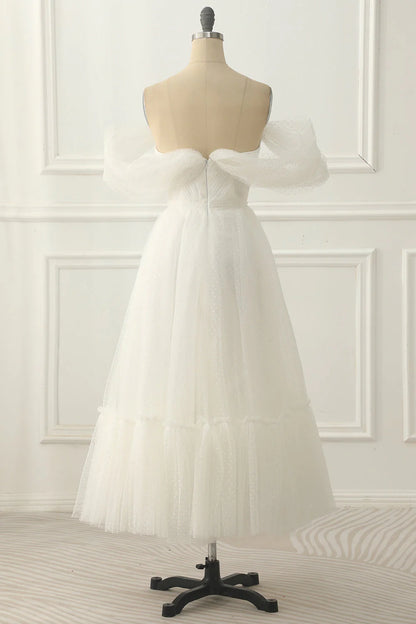 A Line Pink Off The Shoulder Homecoming Dresses