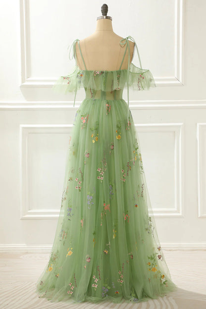 Vestidos de noche de graduación con tirantes finos, escote en V y espalda abierta 
