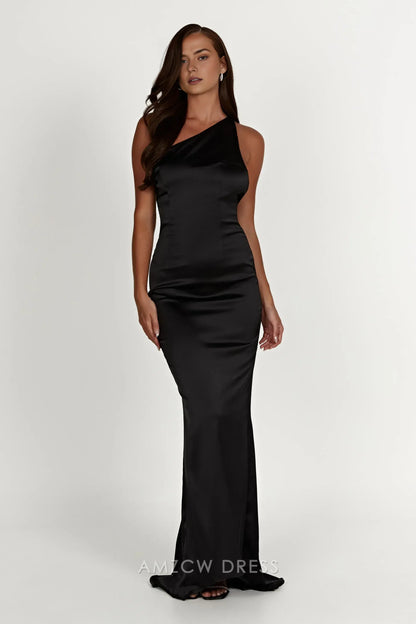 Amzcw Elegantes Vestidos de Fiesta Línea A Satén Verde Azulado con Hombros Descubiertos Mini Vestido Corto Venta Caliente para Mujeres 