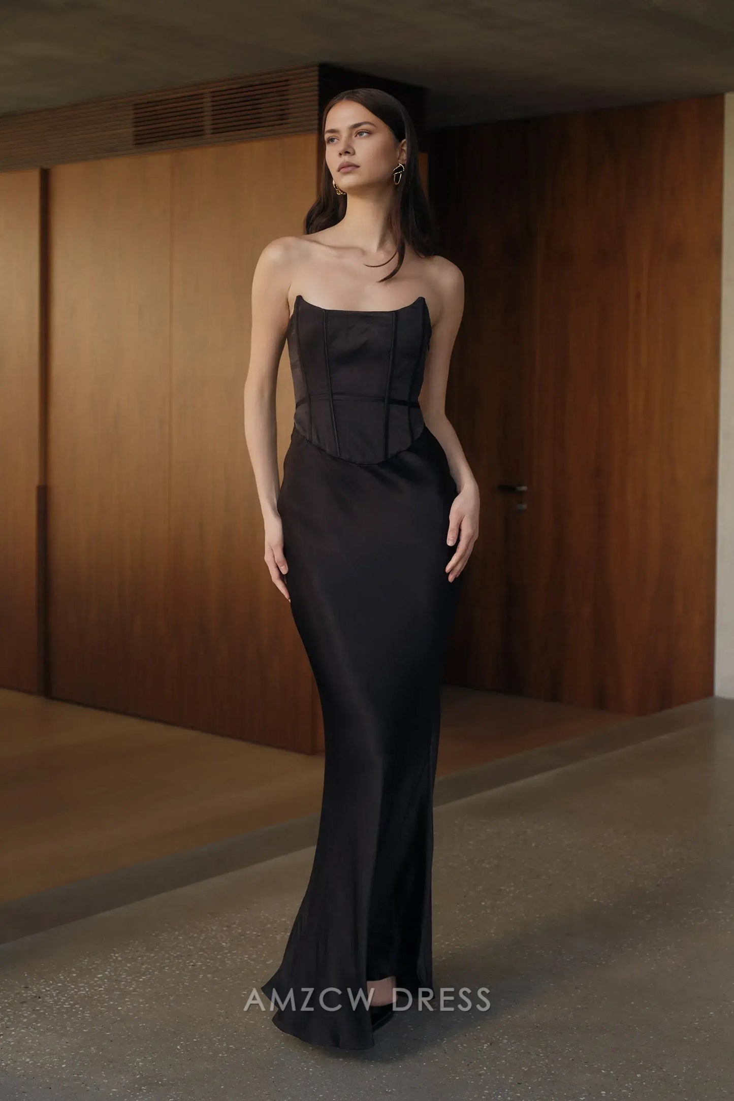 Amzcw Elegantes Vestidos de Fiesta Línea A Satén Verde Azulado con Hombros Descubiertos Mini Vestido Corto Venta Caliente para Mujeres 