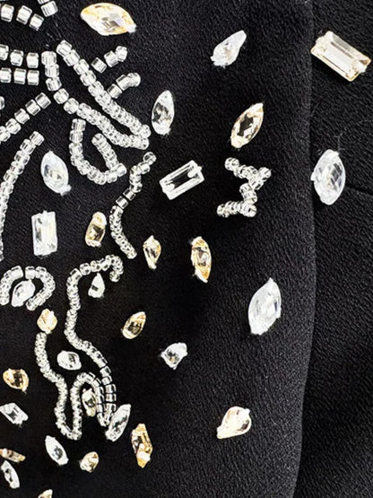 Black Sequin Off-the-Shoulder Mermaid Long Evening Gown for Party Wedding Banquet Festival Prom Formal Occasions