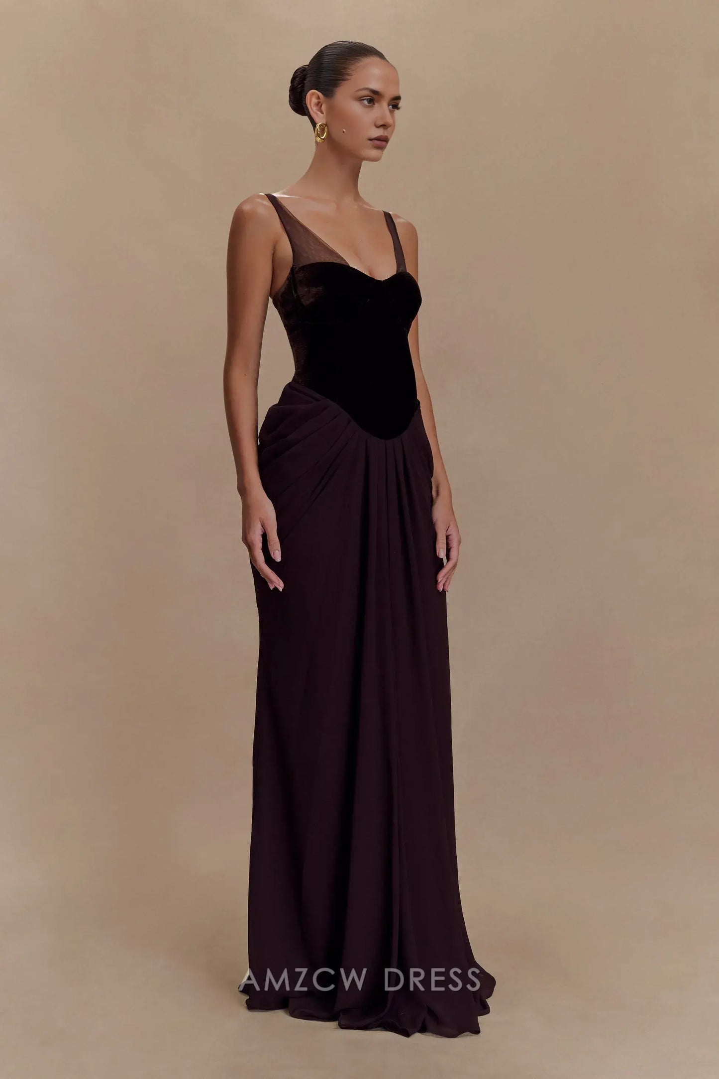 Amzcw Elegantes Vestidos de Fiesta Línea A Satén Verde Azulado con Hombros Descubiertos Mini Vestido Corto Venta Caliente para Mujeres 