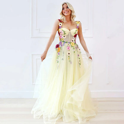 Vestidos de noche elegantes, largos, con escote en forma de corazón y cremallera.