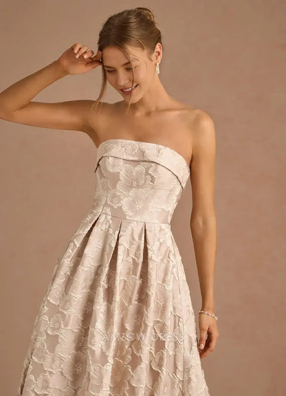 Elegant A-Line Off the Shoulder Sleeveless Back Zip Ankle-Length Floral Lace Prom Dress