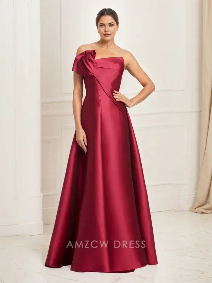 Amzcw Elegantes Vestidos de Fiesta Línea A Satén Verde Azulado con Hombros Descubiertos Mini Vestido Corto Venta Caliente para Mujeres 