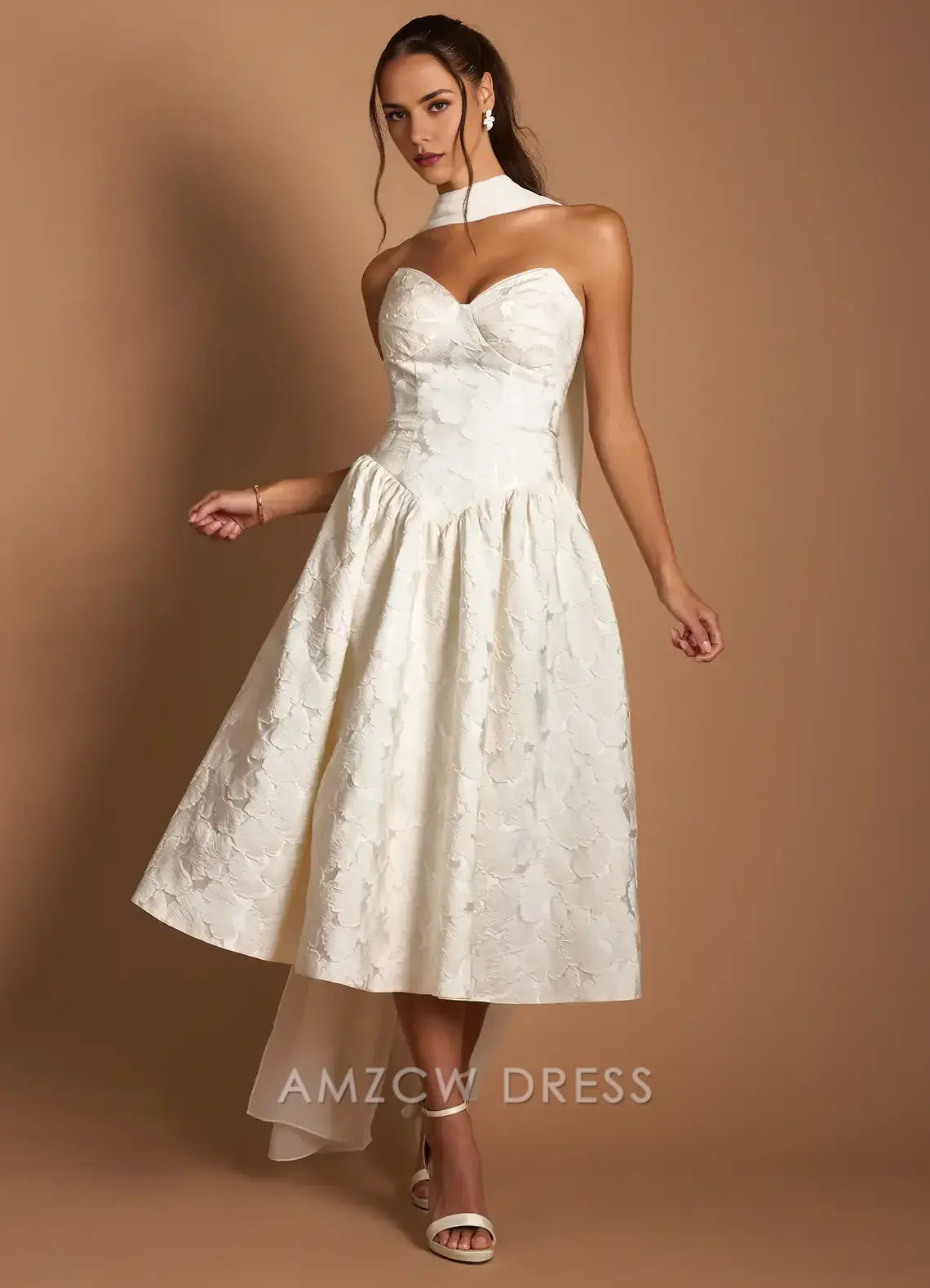 Amzcw Elegantes Vestidos de Fiesta Línea A Satén Verde Azulado con Hombros Descubiertos Mini Vestido Corto Venta Caliente para Mujeres 