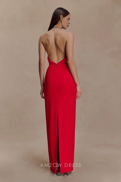 Amzcw Elegantes Vestidos de Fiesta Línea A Satén Verde Azulado con Hombros Descubiertos Mini Vestido Corto Venta Caliente para Mujeres 