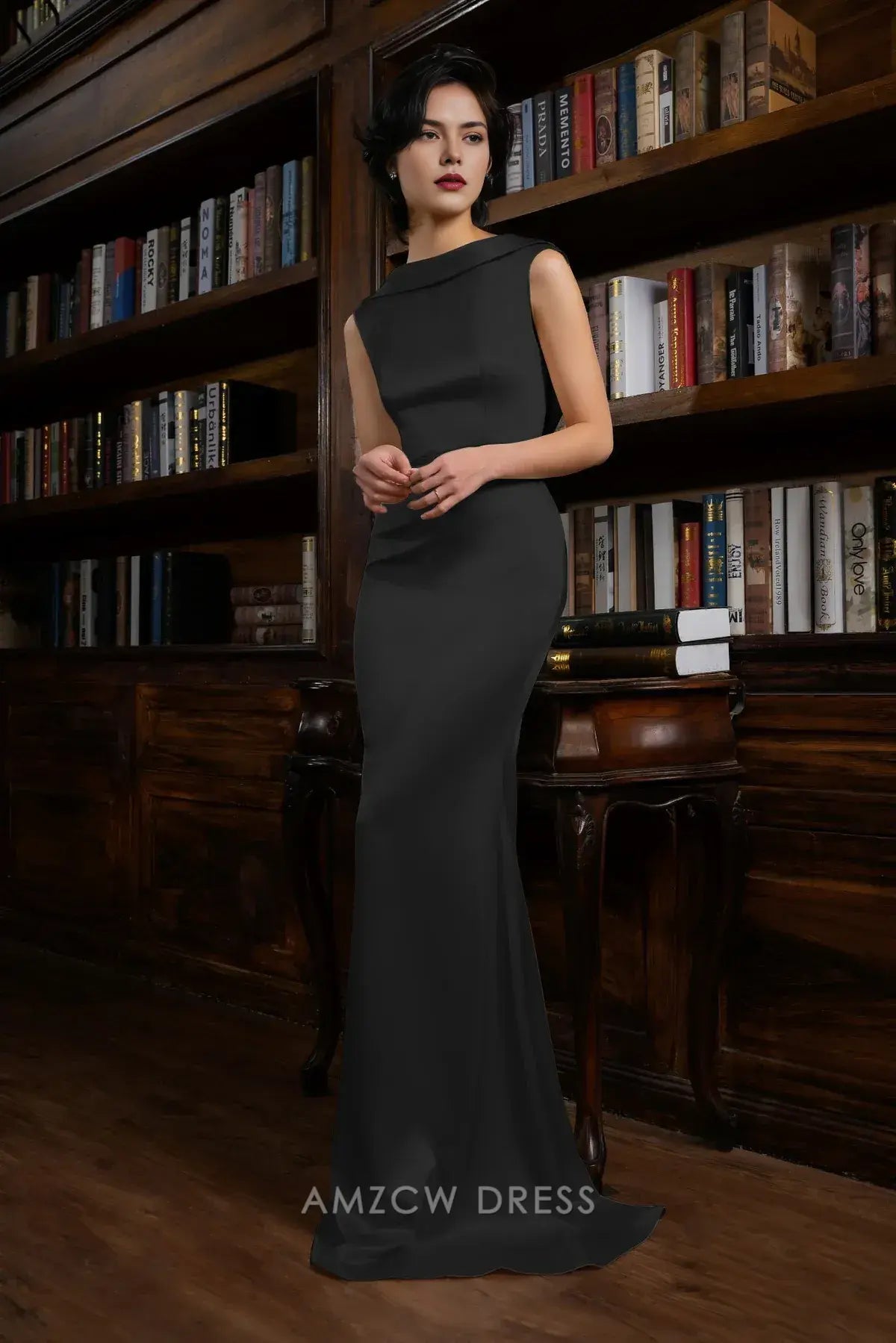 Amzcw Elegantes Vestidos de Fiesta Línea A Satén Verde Azulado con Hombros Descubiertos Mini Vestido Corto Venta Caliente para Mujeres 