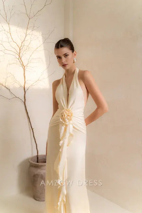 Amzcw Elegantes Vestidos de Fiesta Línea A Satén Verde Azulado con Hombros Descubiertos Mini Vestido Corto Venta Caliente para Mujeres 