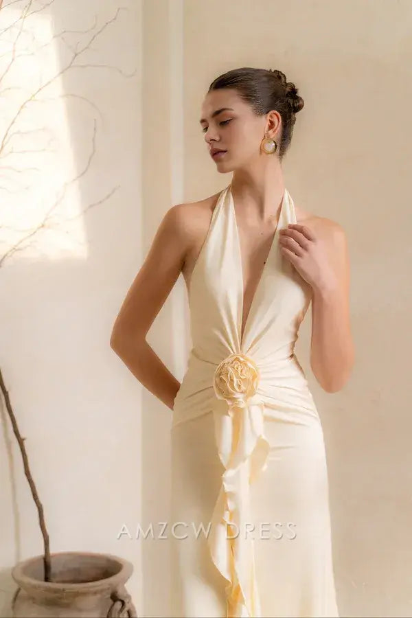 Amzcw Elegantes Vestidos de Fiesta Línea A Satén Verde Azulado con Hombros Descubiertos Mini Vestido Corto Venta Caliente para Mujeres 