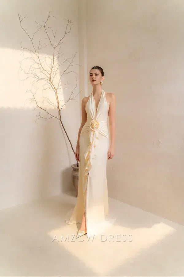 Amzcw Elegantes Vestidos de Fiesta Línea A Satén Verde Azulado con Hombros Descubiertos Mini Vestido Corto Venta Caliente para Mujeres 