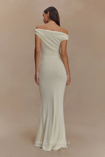 Eleganckie sukienki na bal maturalny Amzcw, satynowa sukienka mini z odkrytymi ramionami w kształcie litery A, krótka, gorąca wyprzedaż dla kobiet 