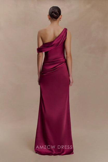 Amzcw Elegantes Vestidos de Fiesta Línea A Satén Verde Azulado con Hombros Descubiertos Mini Vestido Corto Venta Caliente para Mujeres 