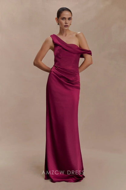 Amzcw Elegantes Vestidos de Fiesta Línea A Satén Verde Azulado con Hombros Descubiertos Mini Vestido Corto Venta Caliente para Mujeres 
