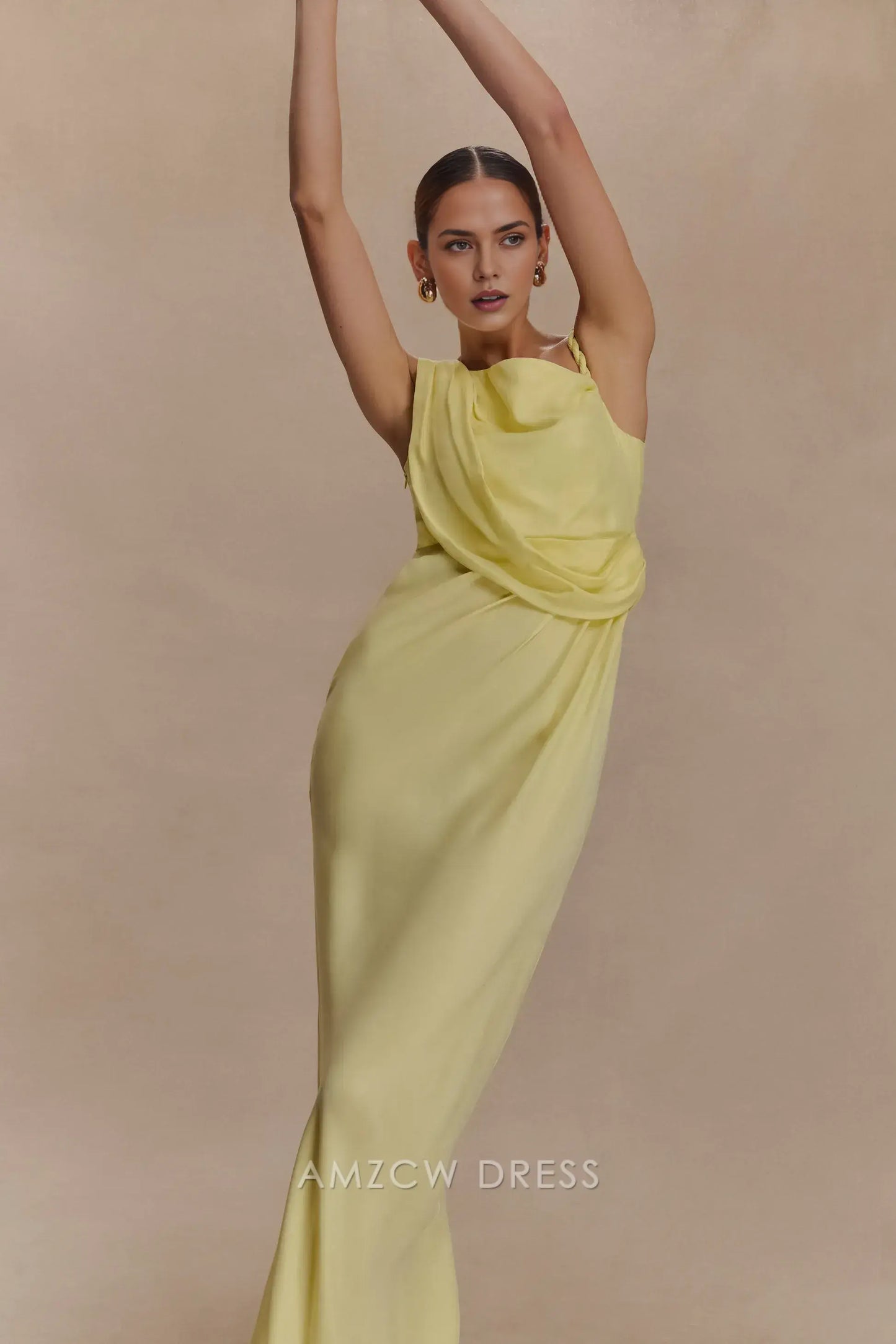 Amzcw Elegantes Vestidos de Fiesta Línea A Satén Verde Azulado con Hombros Descubiertos Mini Vestido Corto Venta Caliente para Mujeres 