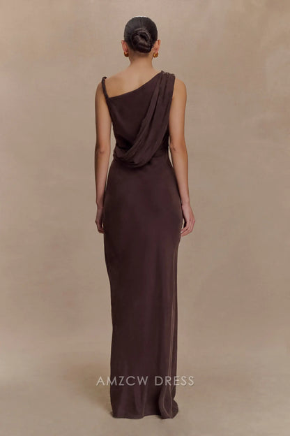 Amzcw Elegantes Vestidos de Fiesta Línea A Satén Verde Azulado con Hombros Descubiertos Mini Vestido Corto Venta Caliente para Mujeres 