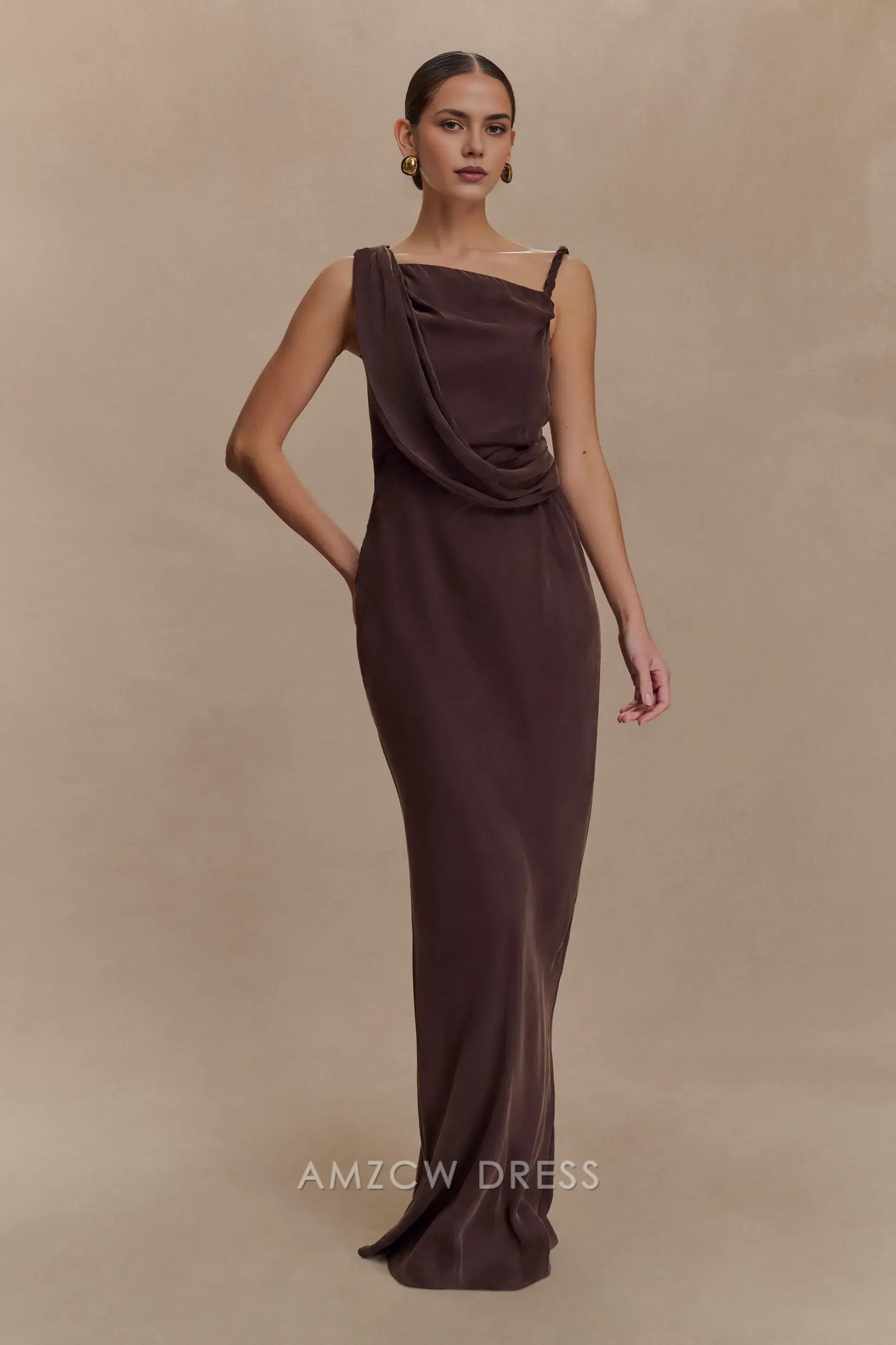 Amzcw Elegantes Vestidos de Fiesta Línea A Satén Verde Azulado con Hombros Descubiertos Mini Vestido Corto Venta Caliente para Mujeres 