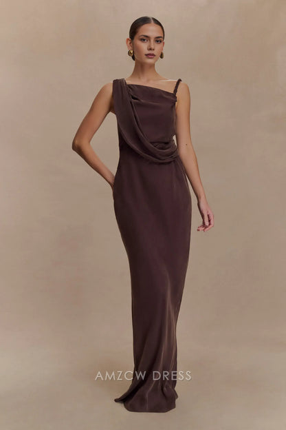 Amzcw Elegantes Vestidos de Fiesta Línea A Satén Verde Azulado con Hombros Descubiertos Mini Vestido Corto Venta Caliente para Mujeres 