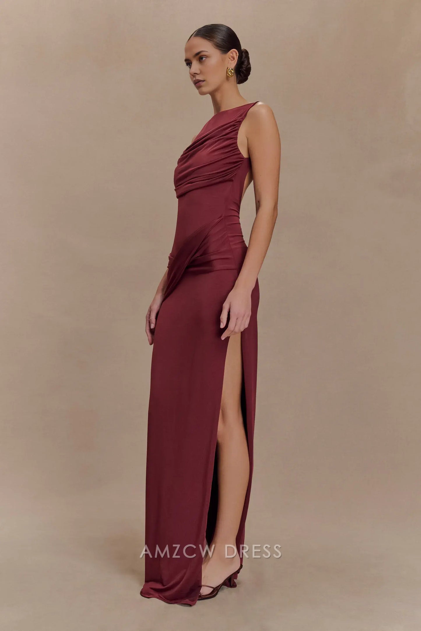 Amzcw Elegantes Vestidos de Fiesta Línea A Satén Verde Azulado con Hombros Descubiertos Mini Vestido Corto Venta Caliente para Mujeres 