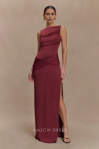 Amzcw Elegantes Vestidos de Fiesta Línea A Satén Verde Azulado con Hombros Descubiertos Mini Vestido Corto Venta Caliente para Mujeres 