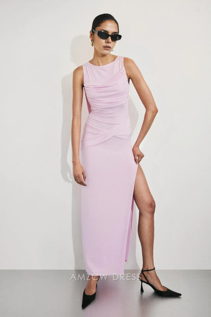 Amzcw Elegantes Vestidos de Fiesta Línea A Satén Verde Azulado con Hombros Descubiertos Mini Vestido Corto Venta Caliente para Mujeres 