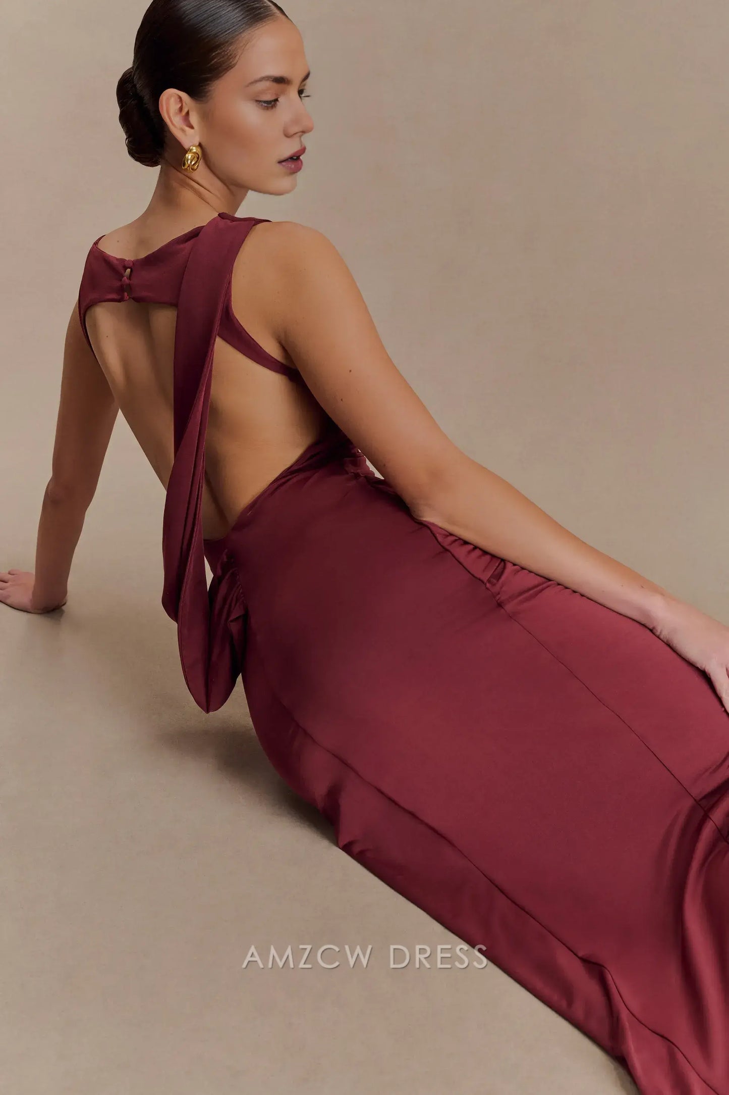 Amzcw Elegantes Vestidos de Fiesta Línea A Satén Verde Azulado con Hombros Descubiertos Mini Vestido Corto Venta Caliente para Mujeres 