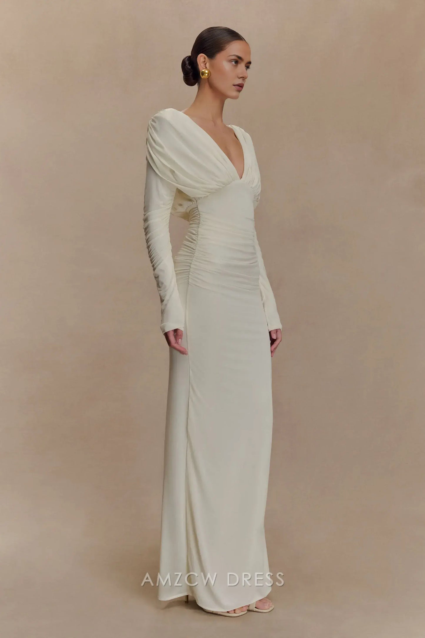 Amzcw Elegantes Vestidos de Fiesta Línea A Satén Verde Azulado con Hombros Descubiertos Mini Vestido Corto Venta Caliente para Mujeres 