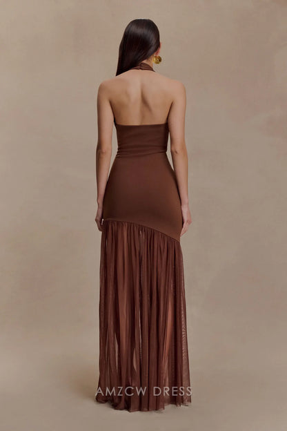 Amzcw Elegantes Vestidos de Fiesta Línea A Satén Verde Azulado con Hombros Descubiertos Mini Vestido Corto Venta Caliente para Mujeres 