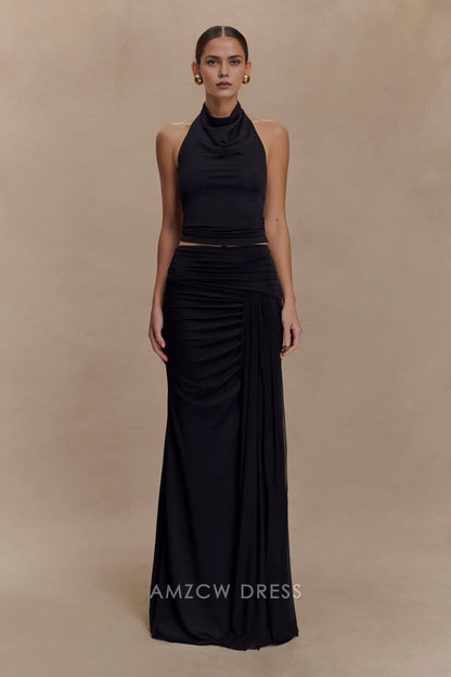 Amzcw Elegantes Vestidos de Fiesta Línea A Satén Verde Azulado con Hombros Descubiertos Mini Vestido Corto Venta Caliente para Mujeres 