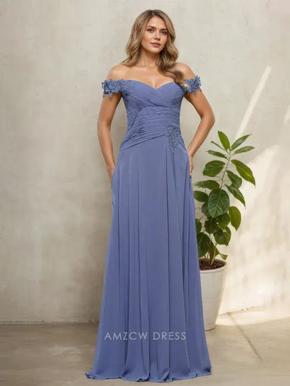 Amzcw Elegantes Vestidos de Fiesta Línea A Satén Verde Azulado con Hombros Descubiertos Mini Vestido Corto Venta Caliente para Mujeres 