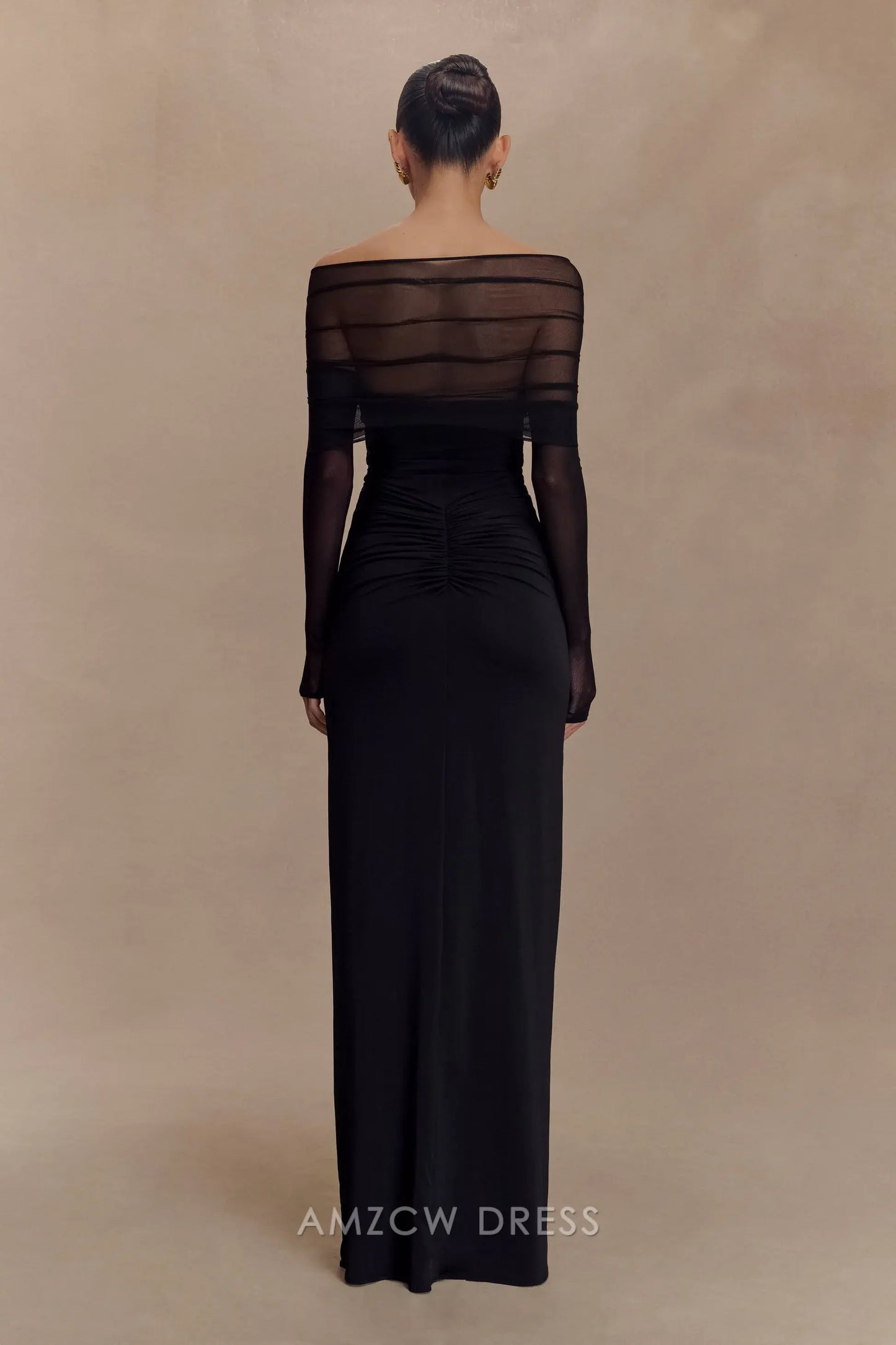 Amzcw Elegantes Vestidos de Fiesta Línea A Satén Verde Azulado con Hombros Descubiertos Mini Vestido Corto Venta Caliente para Mujeres 