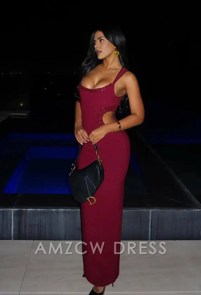 Amzcw Elegantes Vestidos de Fiesta Línea A Satén Verde Azulado con Hombros Descubiertos Mini Vestido Corto Venta Caliente para Mujeres 