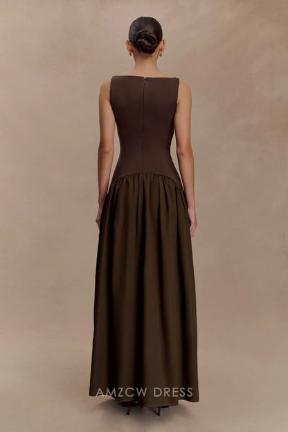 Amzcw Elegantes Vestidos de Fiesta Línea A Satén Verde Azulado con Hombros Descubiertos Mini Vestido Corto Venta Caliente para Mujeres 