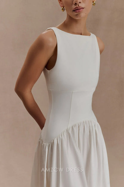 Amzcw Elegantes Vestidos de Fiesta Línea A Satén Verde Azulado con Hombros Descubiertos Mini Vestido Corto Venta Caliente para Mujeres 