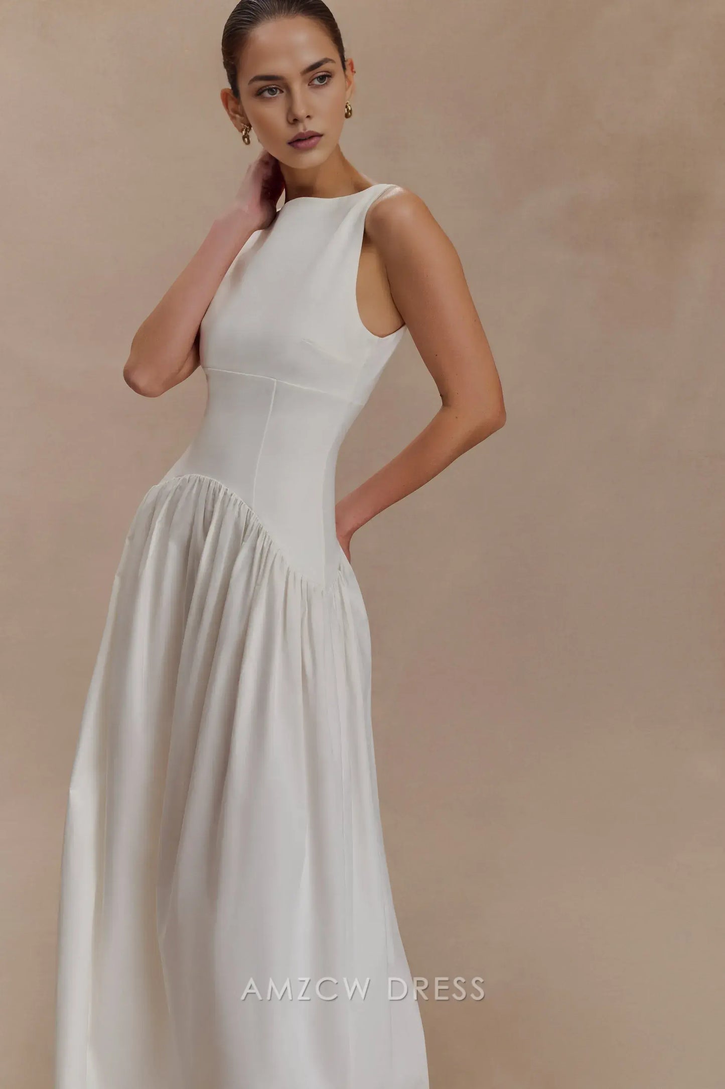 Amzcw Elegantes Vestidos de Fiesta Línea A Satén Verde Azulado con Hombros Descubiertos Mini Vestido Corto Venta Caliente para Mujeres 