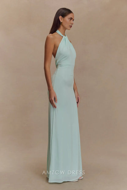 Amzcw Elegantes Vestidos de Fiesta Línea A Satén Verde Azulado con Hombros Descubiertos Mini Vestido Corto Venta Caliente para Mujeres 