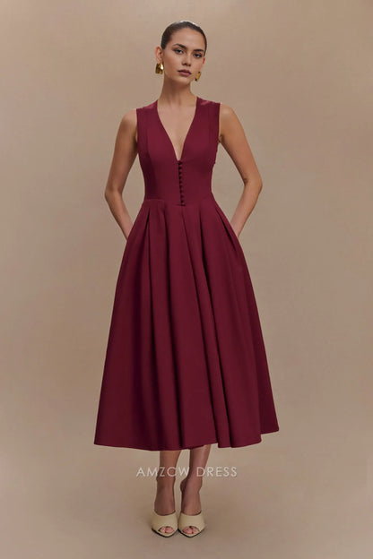 Amzcw Elegantes Vestidos de Fiesta Línea A Satén Verde Azulado con Hombros Descubiertos Mini Vestido Corto Venta Caliente para Mujeres 