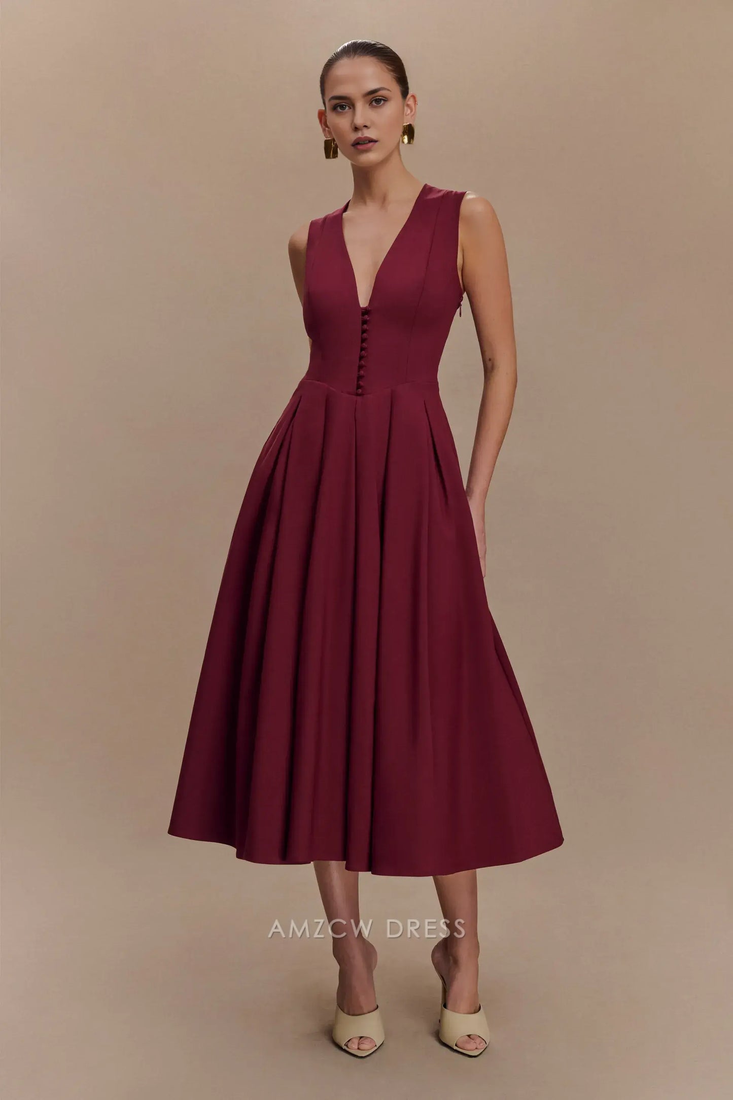 Amzcw Elegantes Vestidos de Fiesta Línea A Satén Verde Azulado con Hombros Descubiertos Mini Vestido Corto Venta Caliente para Mujeres 