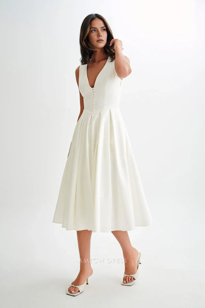Amzcw Elegantes Vestidos de Fiesta Línea A Satén Verde Azulado con Hombros Descubiertos Mini Vestido Corto Venta Caliente para Mujeres 