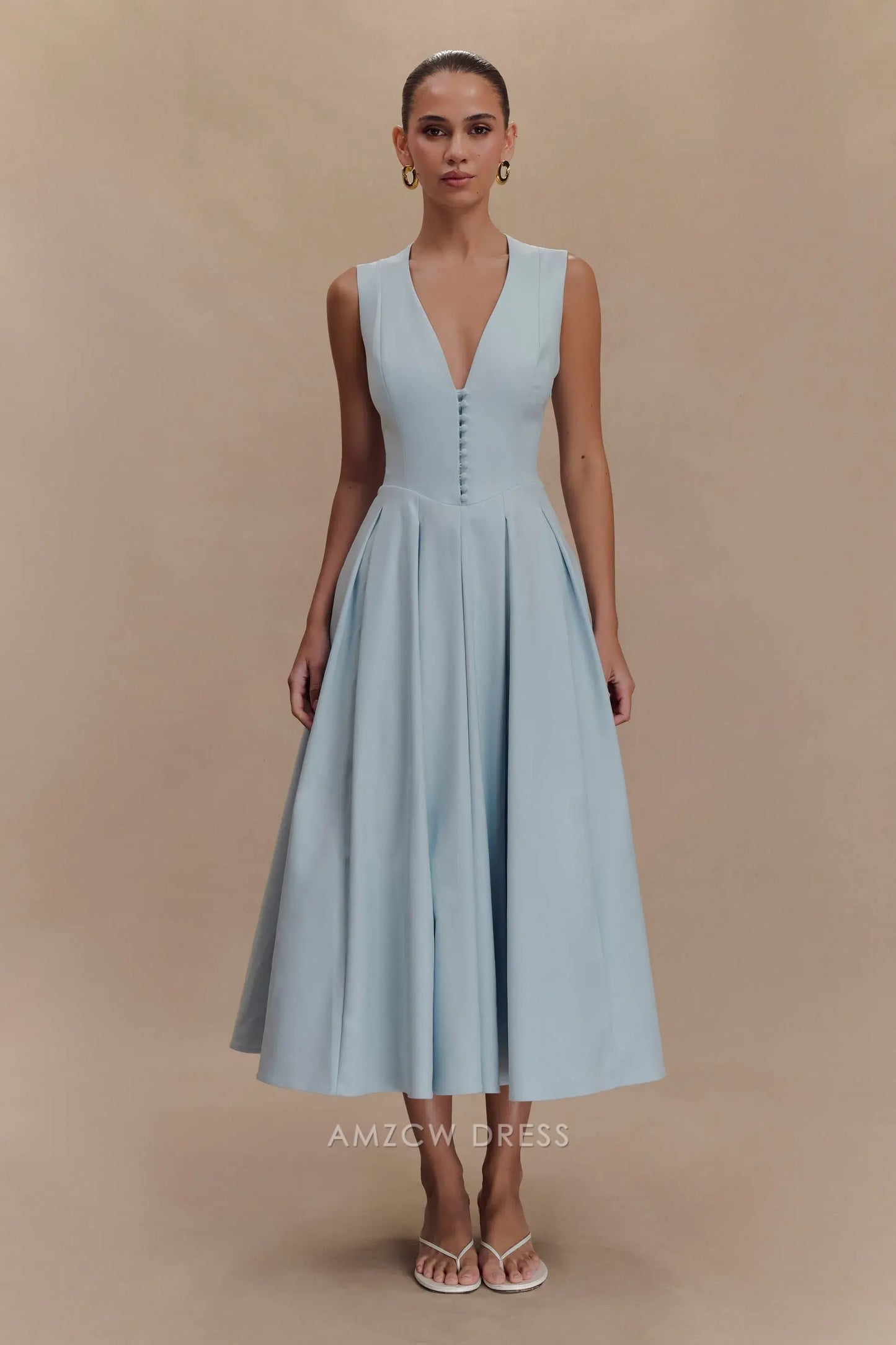 Amzcw Elegantes Vestidos de Fiesta Línea A Satén Verde Azulado con Hombros Descubiertos Mini Vestido Corto Venta Caliente para Mujeres 