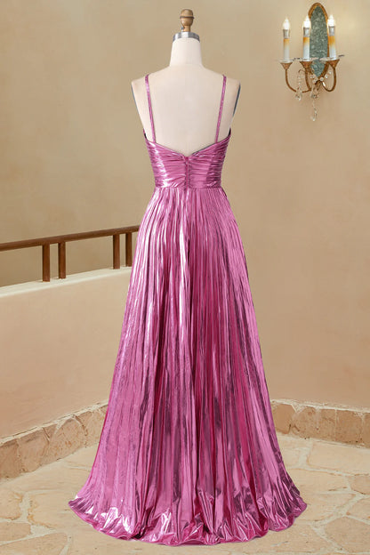 Vestido de fiesta de satén sin mangas con cuello halter, corte A, sencillo, largo y formal