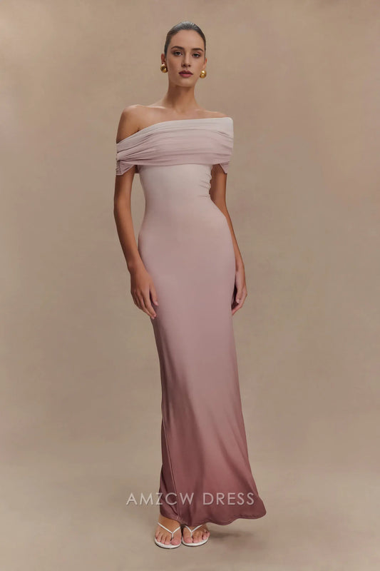 Luxury Sheath/Column Strapless Sleeveless Floor-Length prom dress for women hot sale