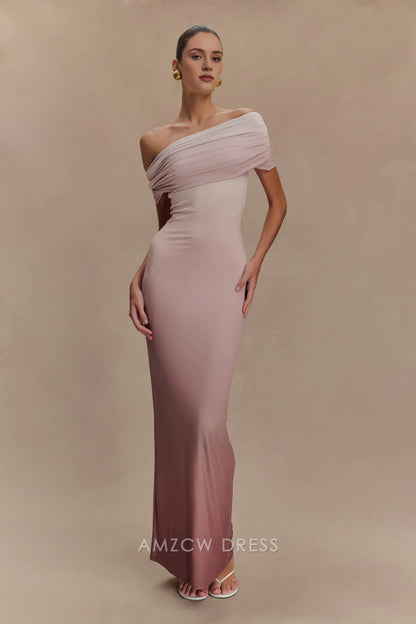 Luxury Sheath/Column Strapless Sleeveless Floor-Length prom dress for women hot sale