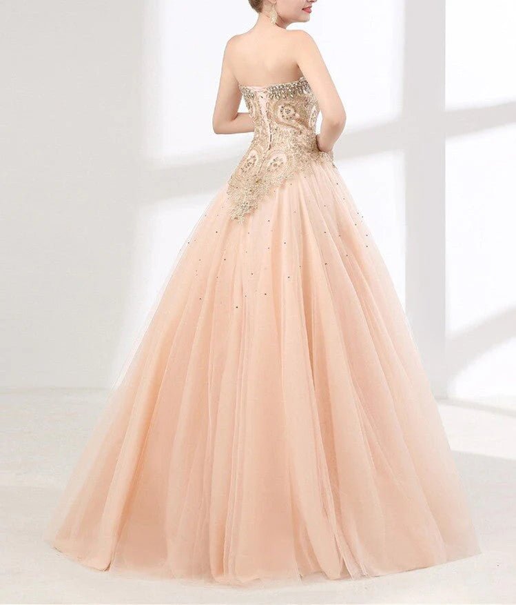 Vestidos de fiesta de tul con escote corazón y volantes 